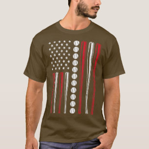 American Flag Baseball eam Geschenk Männer Jungen T-Shirt