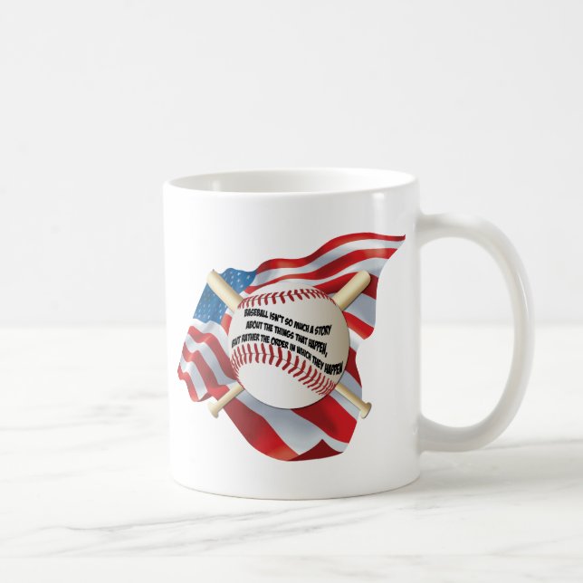 American Flag Baseball Kaffeetasse (Rechts)