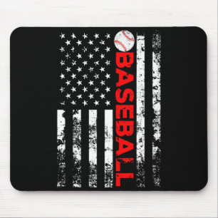 American Flag Baseball Team Für Männer Frauen T-Sh Mousepad