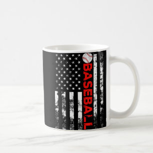 American Flag Baseball Team Geschenk Kaffeetasse