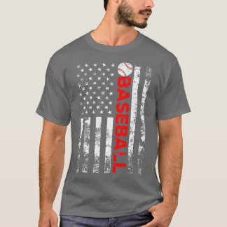 American Flag Baseball Team Geschenk T-Shirt