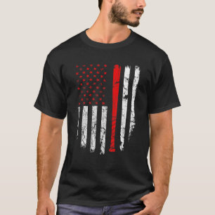 American Flag Baseball USA Patriotic Sport Lover C T-Shirt