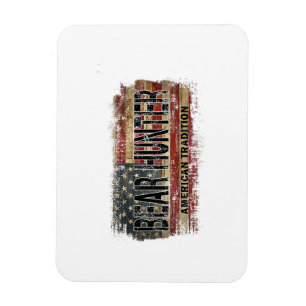 American Flag Beer Hunter Magnet