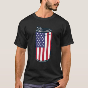 American Flag Beer Pong Party Amerikanische Unabhä T-Shirt