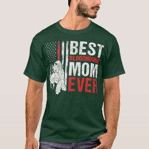 American Flag Best Bloodhound Mama je Patriotic D T-Shirt
