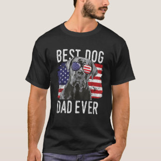 American Flag Best Dog Vater Ever Cane Corso USA T-Shirt