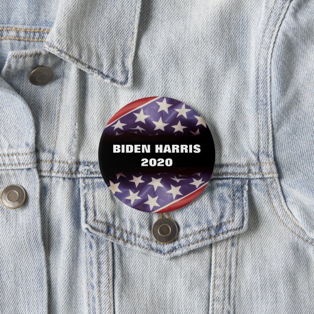 American Flag BIDEN HARRIS 2020 Button (Beispiel)
