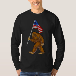 American Flag Bigfoot T-Shirt