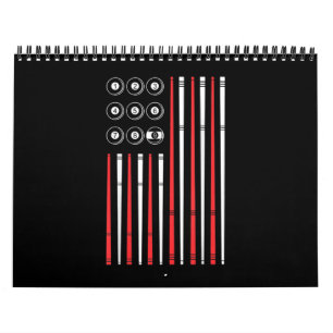 American Flag Billard Showpool Kalender