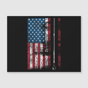 American Flag Billiard Stick Niedliches Tischspiel Magnetkarte