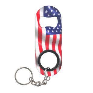 American Flag Bottle Opener Key Chain Mini Flaschenöffner