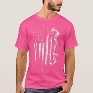 American Flag Bowhunting Bow Bogengeschenk für Hir T-Shirt