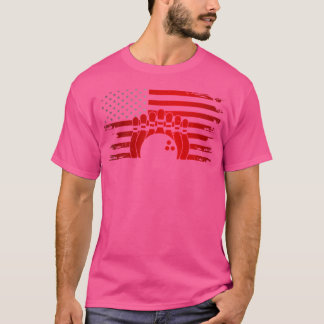 American Flag Bowling Apparel Bowling T-Shirt