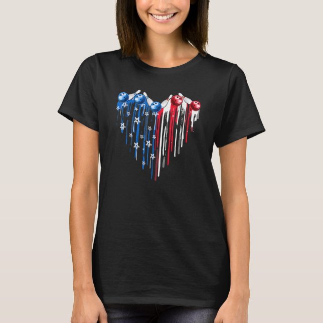 American Flag Bowling Shirt Bowler Lover Bowling 4 (Vorderseite)