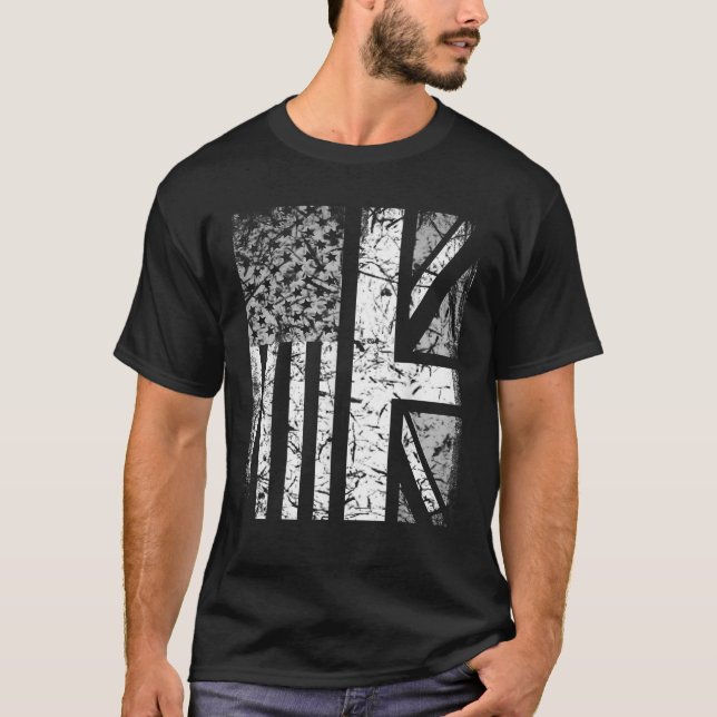 American Flag British Flag US UK Stars Stripes Uni T-Shirt (Vorderseite)