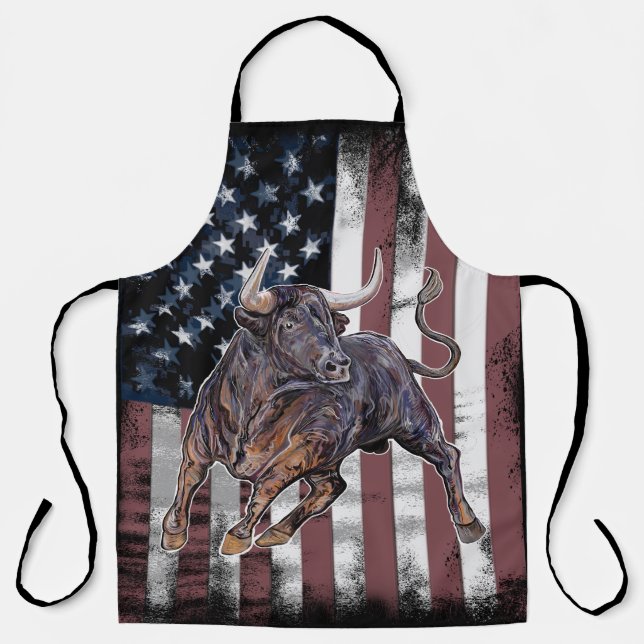 American Flag Bull Schürze (Vorderseite)