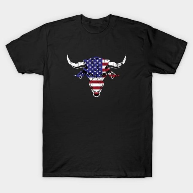 American Flag Bull T-Shirt (Von Creator hochgeladen)