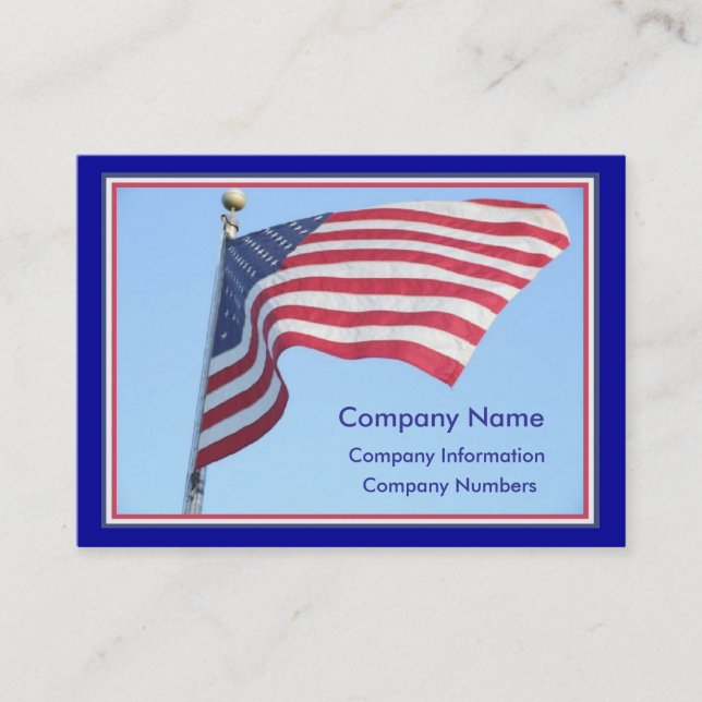 American Flag Business Cards Visitenkarte (Vorderseite)