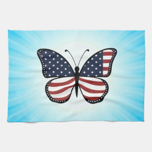 American Flag Butterfly Design-62615 Geschirrtuch
