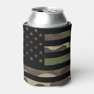 American Flag Camouflage Camo Patriotic USA Dosenkühler