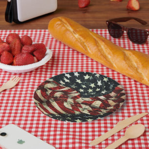 American Flag Camouflage von Shirley Taylor Pappteller