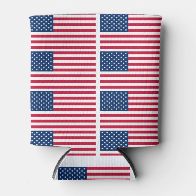 American Flag Can Cooler USA - Patriotic Dosenkühler (Vorderseite)