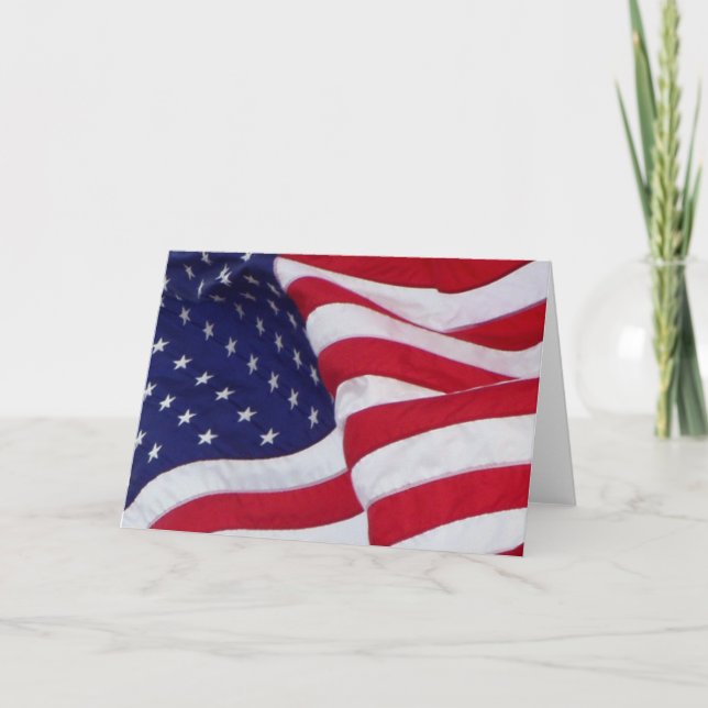 American Flag Card Karte (Vorderseite)
