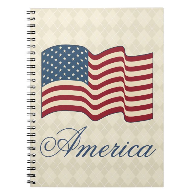 American Flag Carnet School Journal cadeau (Devant)