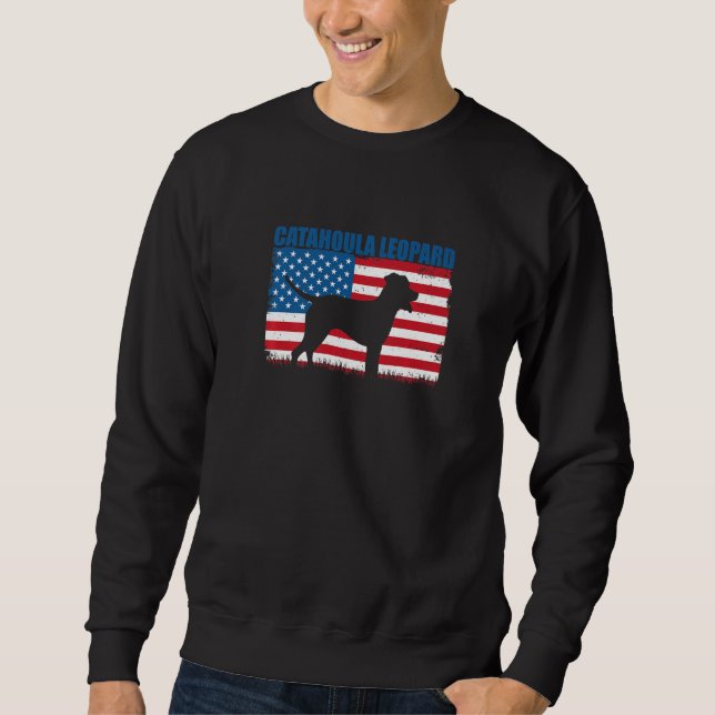 American Flag Catahoula Leopard Sweatshirt (Vorderseite)