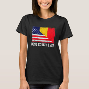 American Flag & Chad Flag Bester Cousin aller Zeit T-Shirt