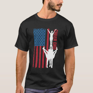American Flag Cheer Vater 4. Juli Patriotic Prou T-Shirt