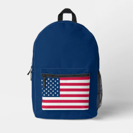 American Flag Colors Blue Bedruckter Rucksack