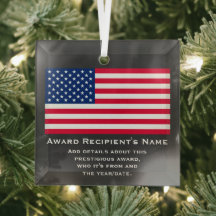 American Flag Custom Personalisiert Patriotic Awar