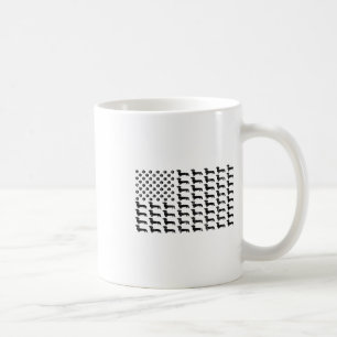 American Flag Dackel Dog Paw Lover Patriotic 4t Kaffeetasse