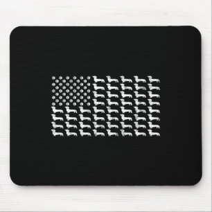American Flag Dackel Patriotic Dog Vater Mama 4. Mousepad