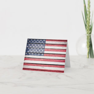 American Flag Danke oder Blank Note