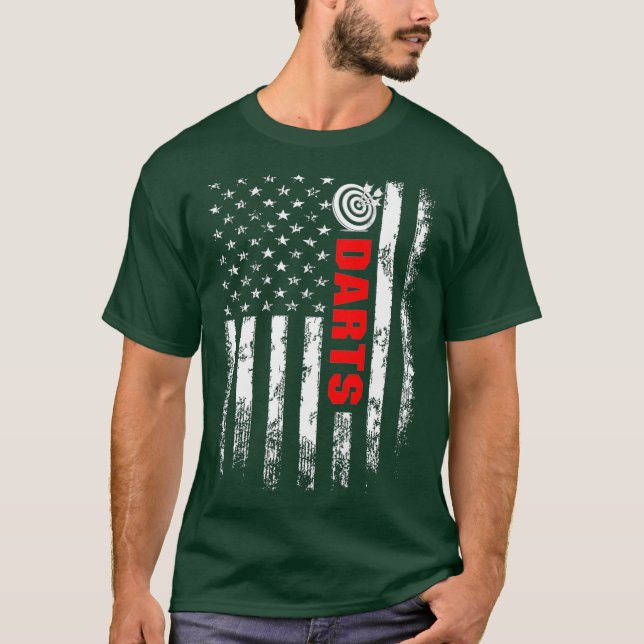 American Flag Darts Backside T-Shirt (Vorderseite)