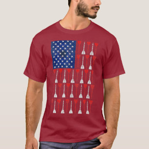 American Flag Darts Vintag T-Shirt