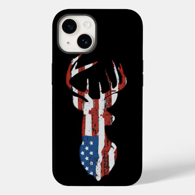 American Flag Dee Case-Mate iPhone 14 Hülle (Rückseite)