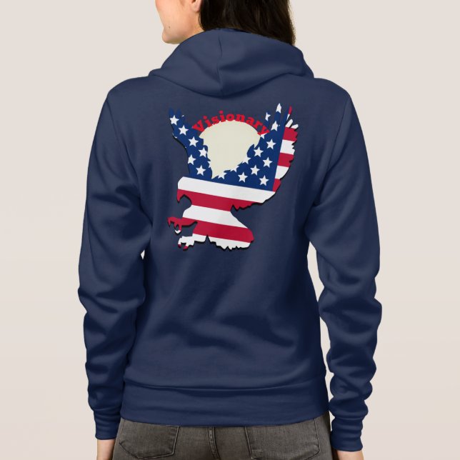 American Flag Design Hoodie (Rückseite)