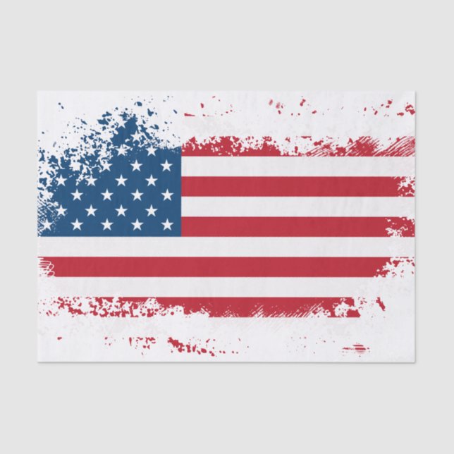 American Flag Design Seidenpapier (Vorderseite)