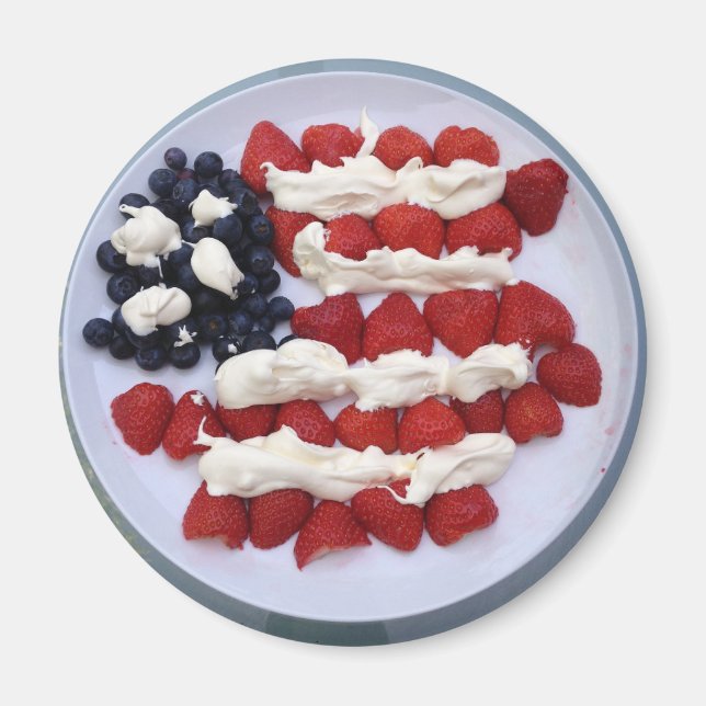 American Flag Dessert Magnet (Vorne)