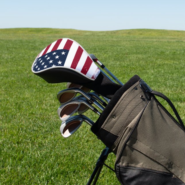 American Flag Driver Golf Head Cover Golf Headcover (In SItu)
