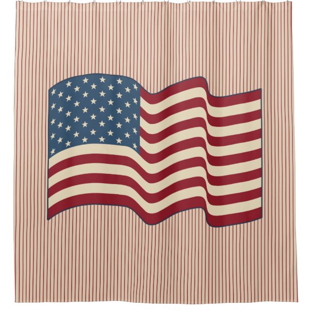 American Flag Duschvorhang (Vorderseite)