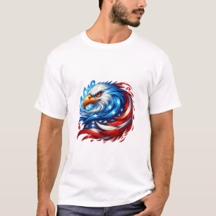 American Flag Eagle Royal Luxury T - Shirt
