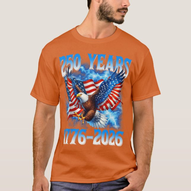 American Flag Eagle Shirt 250 Years 17762026 250th (Vorderseite)