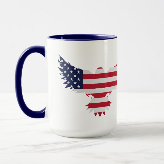 American Flag Eagle Tasse (Links)