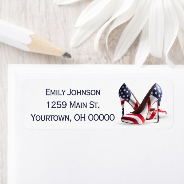 American Flag Fashion Pumps (Insitu)