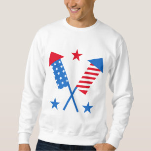 American Flag Fireworks Sweatshirt