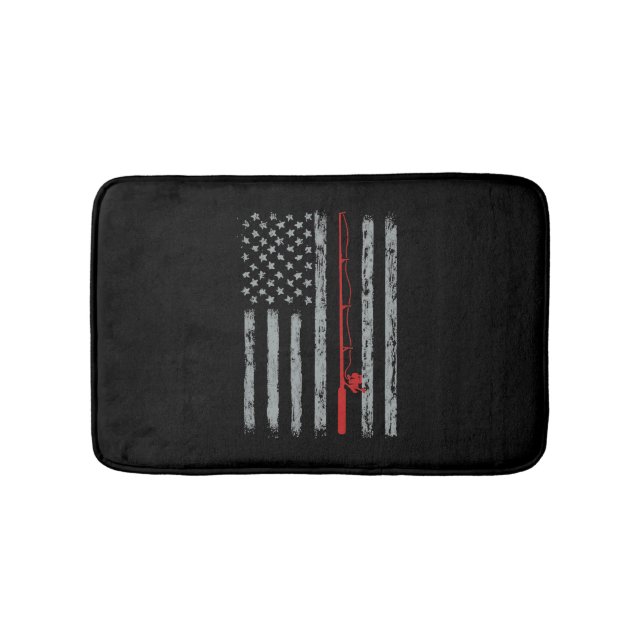 American Flag Fishing Badematte (Vorderseite)